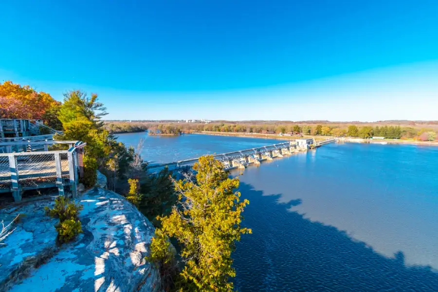 Starved Rock State Park view in Illinois